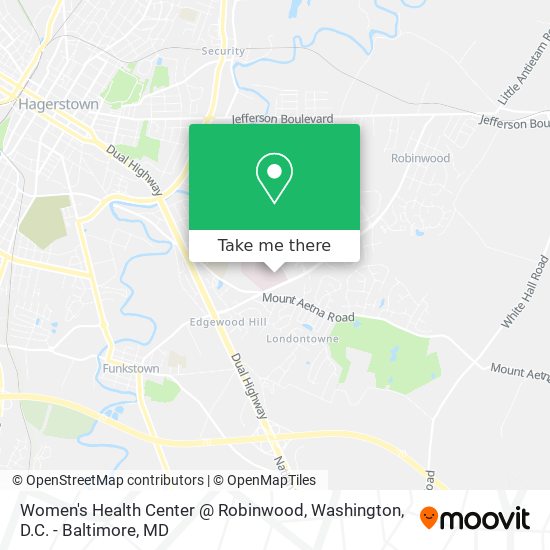 Mapa de Women's Health Center @ Robinwood