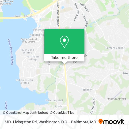 Mapa de MD- Livingston Rd