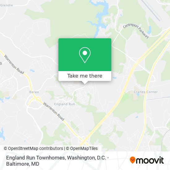 England Run Townhomes map