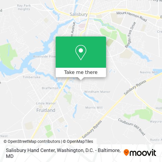 Salisbury Hand Center map