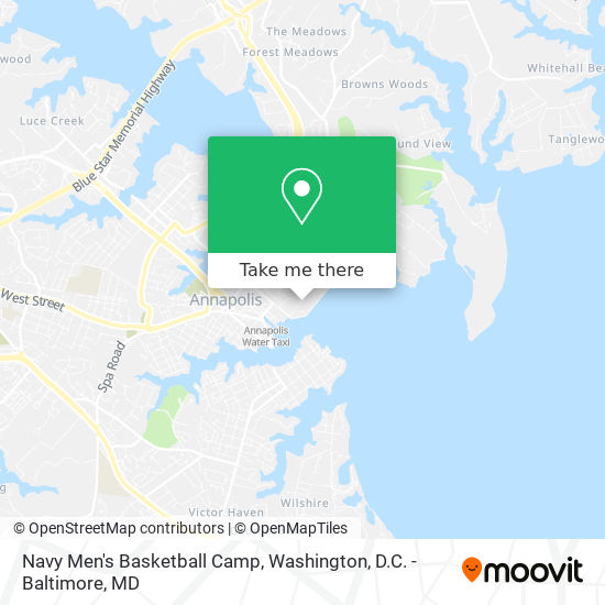 Mapa de Navy Men's Basketball Camp