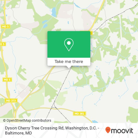 Mapa de Dyson Cherry Tree Crossing Rd, Brandywine, MD 20613