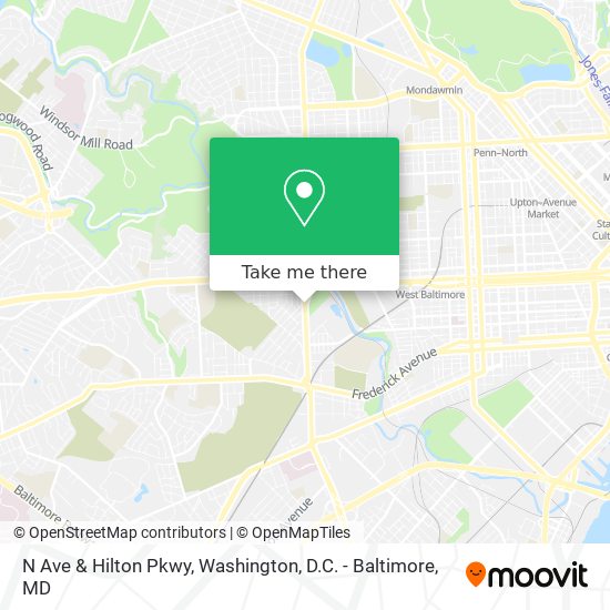 Mapa de N Ave & Hilton Pkwy