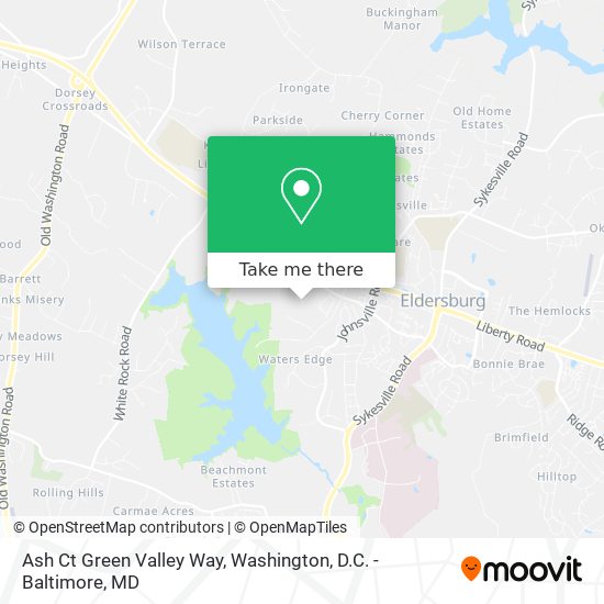 Ash Ct Green Valley Way map