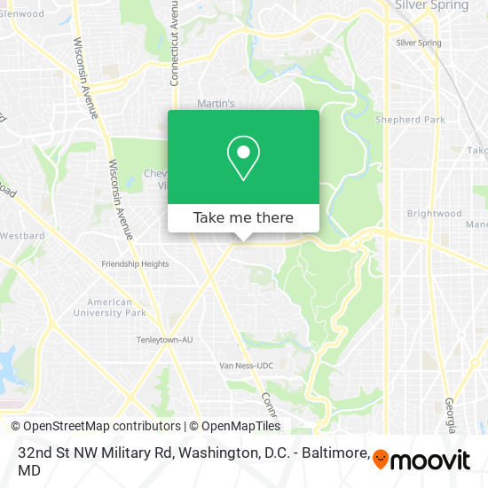 Mapa de 32nd St NW Military Rd