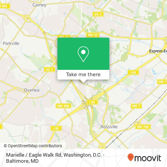 Mapa de Marielle / Eagle Walk Rd, Rosedale, MD 21237