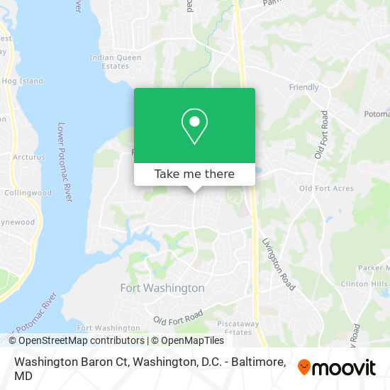 Mapa de Washington Baron Ct