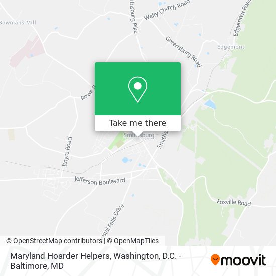 Maryland Hoarder Helpers map