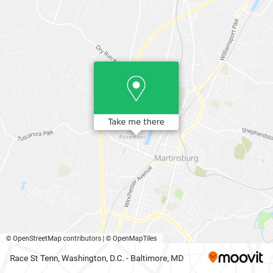 Race St Tenn map