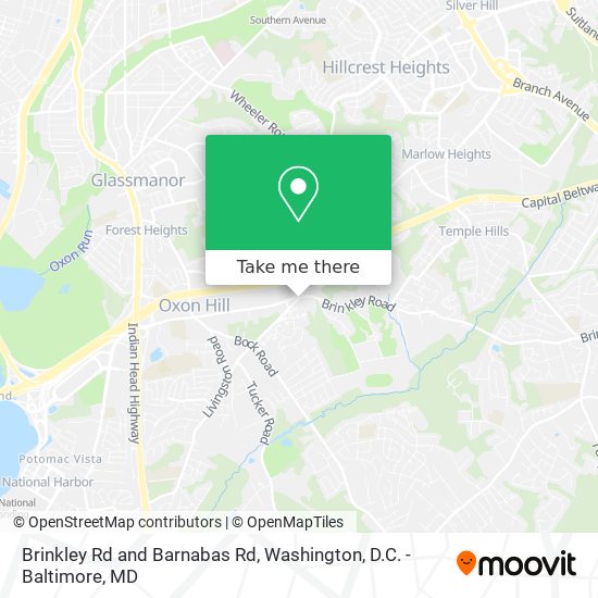 Brinkley Rd and Barnabas Rd map