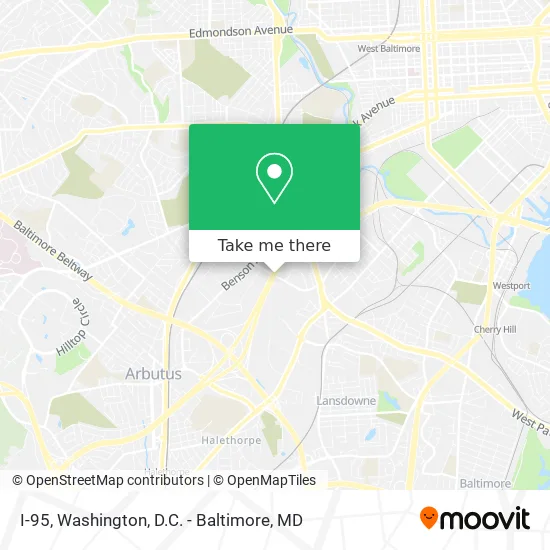 I-95 map