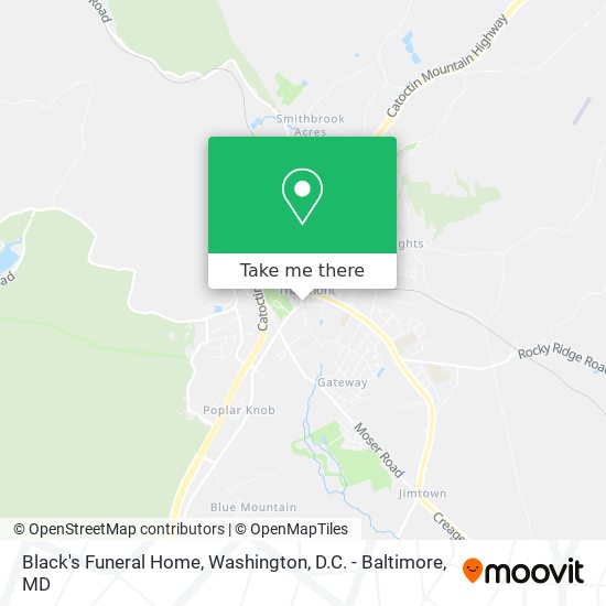 Black's Funeral Home map