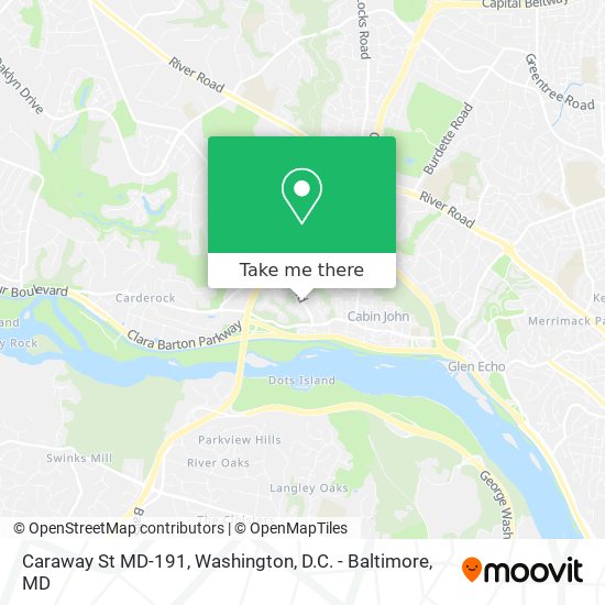 Caraway St MD-191 map