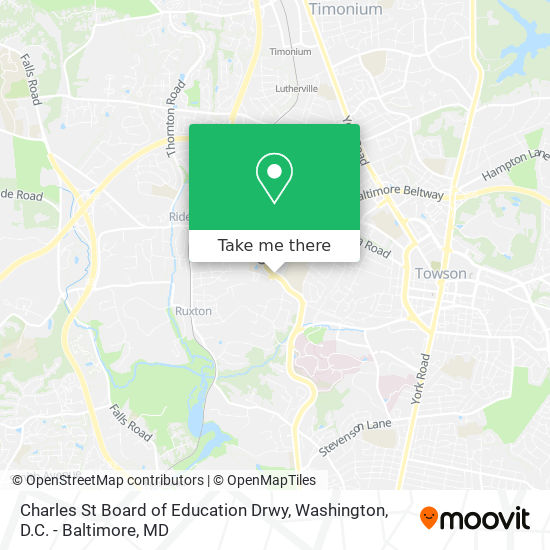 Mapa de Charles St Board of Education Drwy