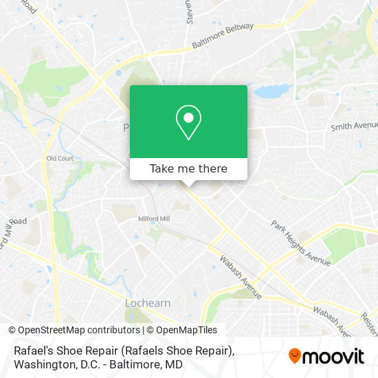 Rafael's Shoe Repair (Rafaels Shoe Repair) map