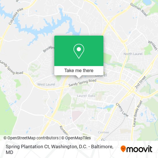 Mapa de Spring Plantation Ct