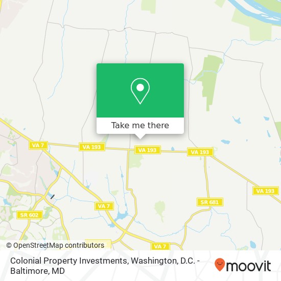 Colonial Property Investments, 10601 Dogwood Farm Ln map