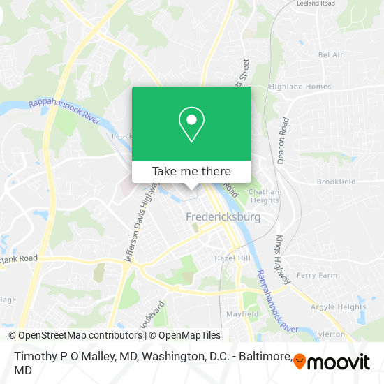Mapa de Timothy P O'Malley, MD
