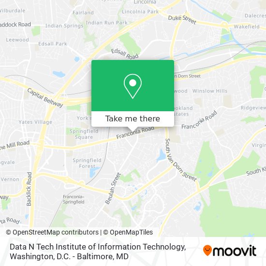 Data N Tech Institute of Information Technology map