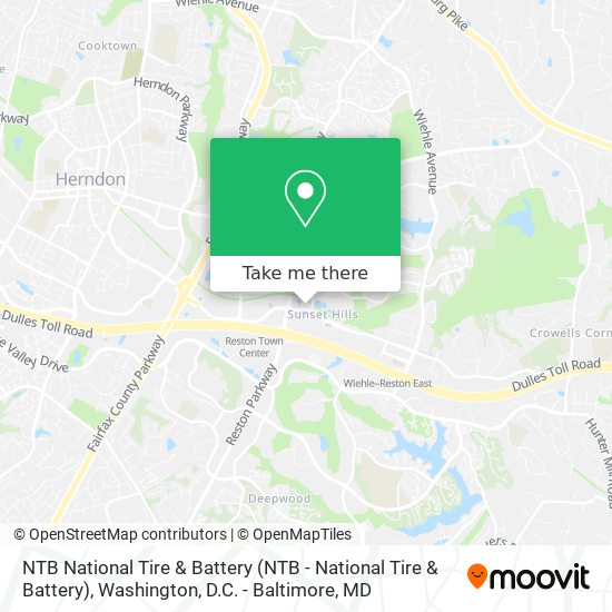 NTB National Tire & Battery map