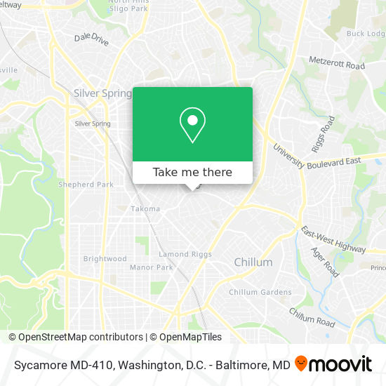 Sycamore MD-410 map