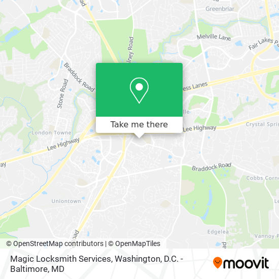 Magic Locksmith Services map