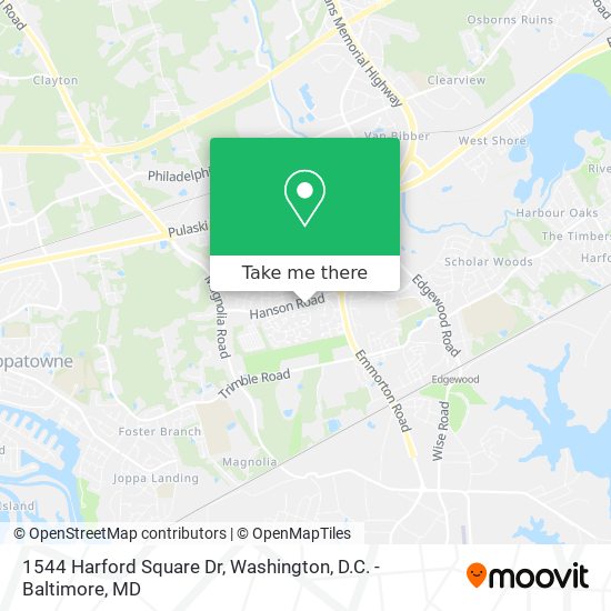 Mapa de 1544 Harford Square Dr