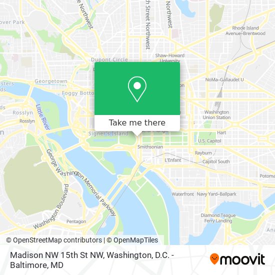 Madison NW 15th St NW map