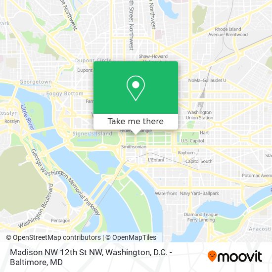 Madison NW 12th St NW map