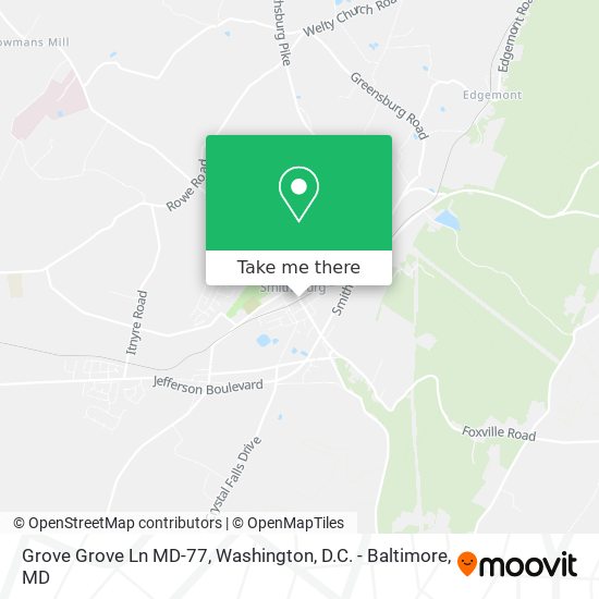 Mapa de Grove Grove Ln MD-77