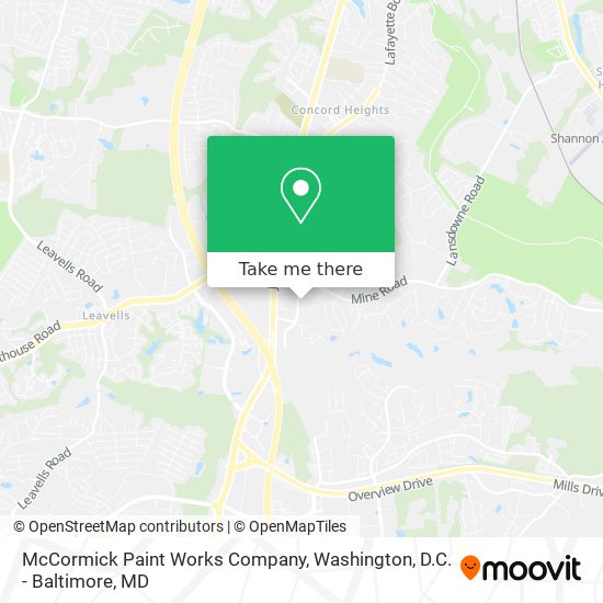 McCormick Paint Works Company map