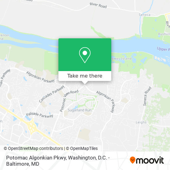 Potomac Algonkian Pkwy map