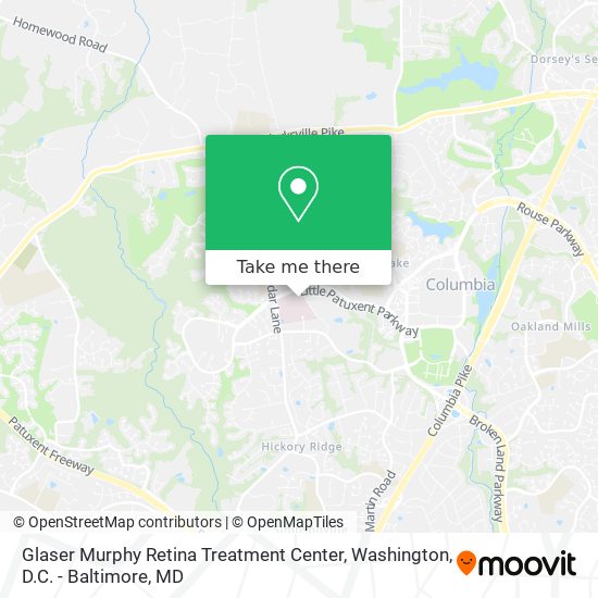 Mapa de Glaser Murphy Retina Treatment Center