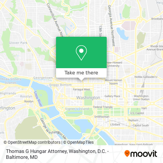 Thomas G Hungar Attorney map