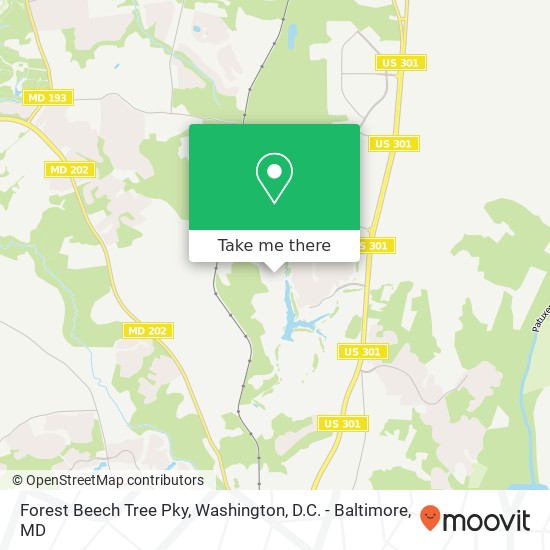 Forest Beech Tree Pky, Upper Marlboro, MD 20774 map