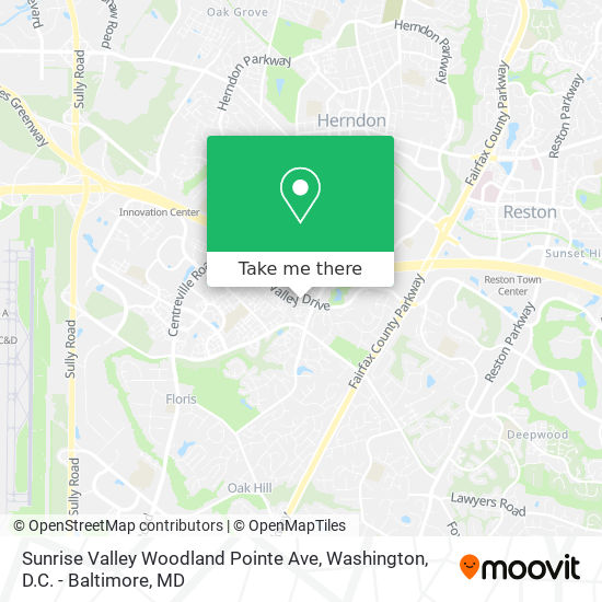Mapa de Sunrise Valley Woodland Pointe Ave