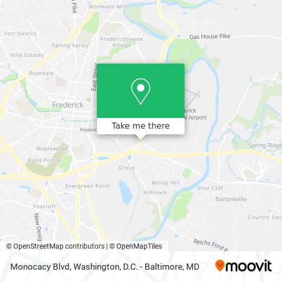 Mapa de Monocacy Blvd