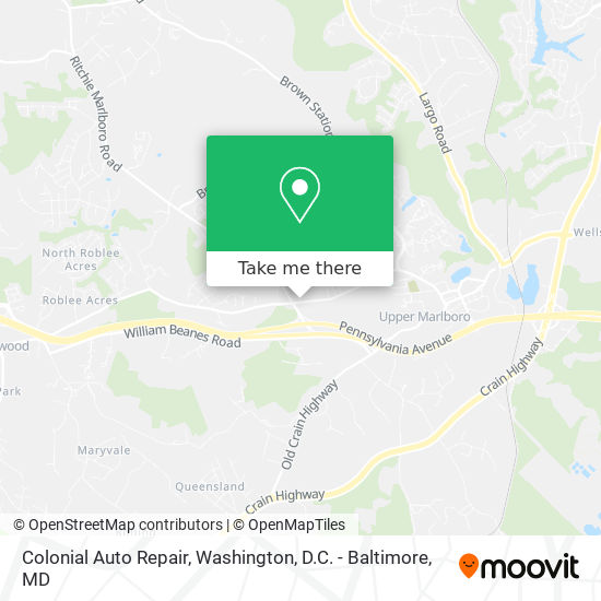 Colonial Auto Repair map