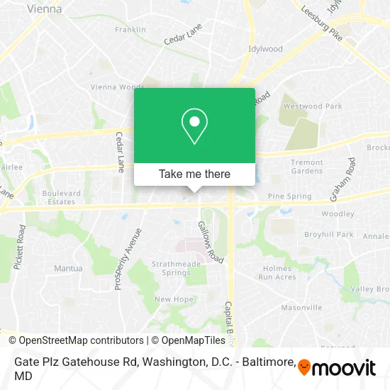 Mapa de Gate Plz Gatehouse Rd