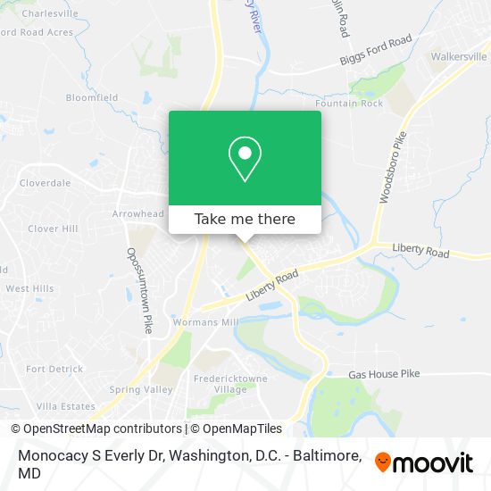 Monocacy S Everly Dr map