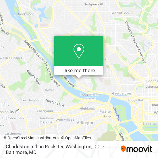 Charleston Indian Rock Ter map