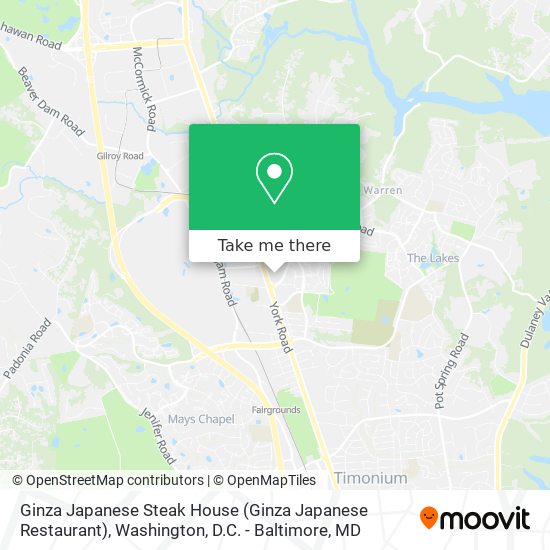 Mapa de Ginza Japanese Steak House (Ginza Japanese Restaurant)