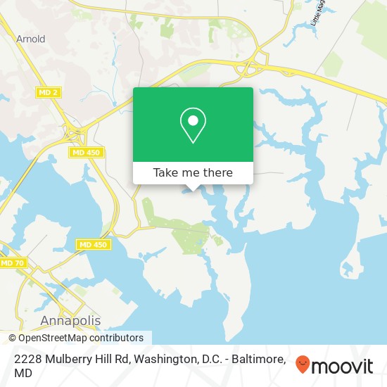Mapa de 2228 Mulberry Hill Rd, Annapolis, MD 21409