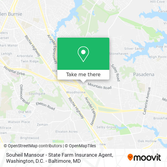 Mapa de Souheil Mansour - State Farm Insurance Agent