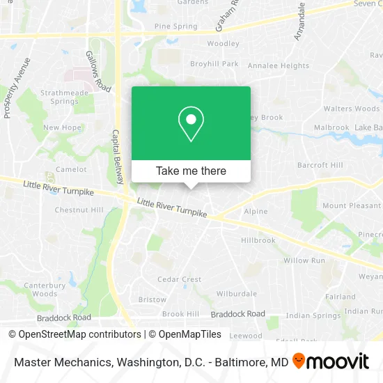 Master Mechanics map