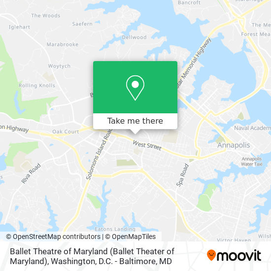 Ballet Theatre of Maryland map