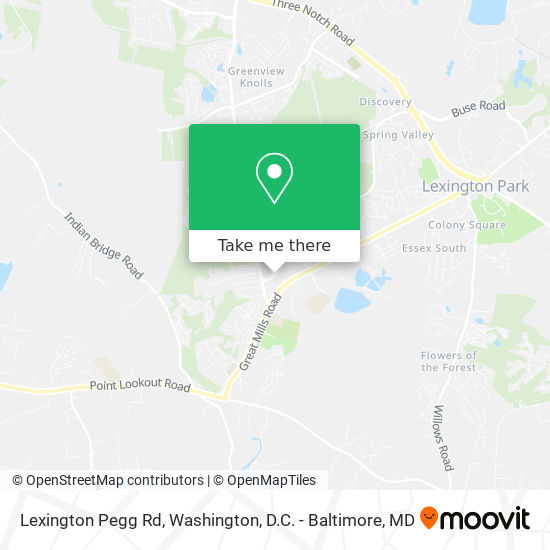 Lexington Pegg Rd map