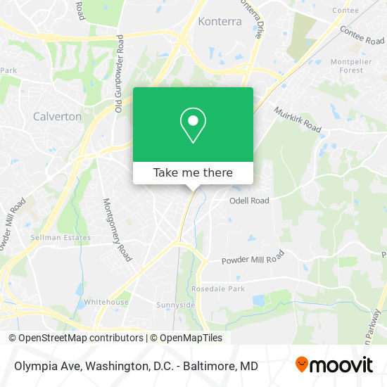 Mapa de Olympia Ave
