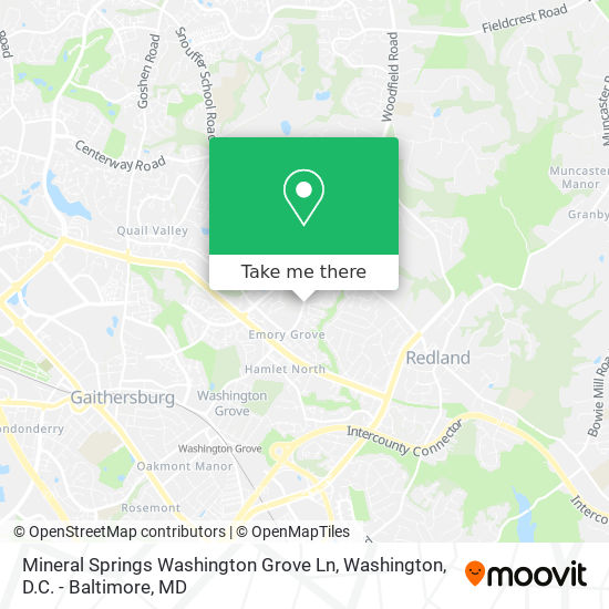 Mapa de Mineral Springs Washington Grove Ln