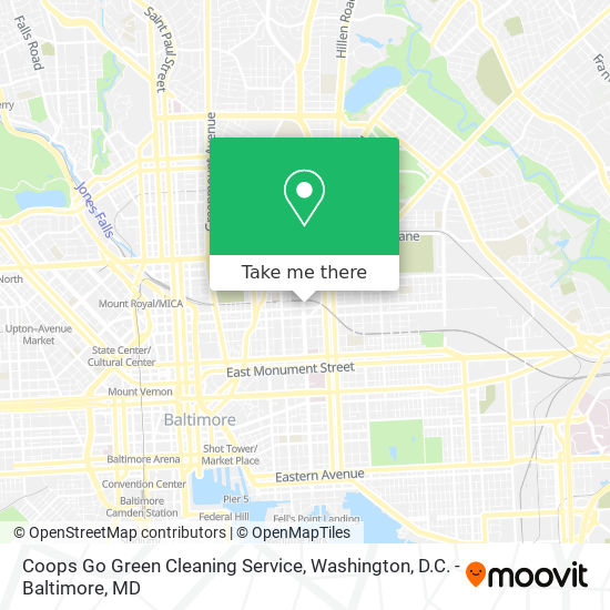 Coops Go Green Cleaning Service map